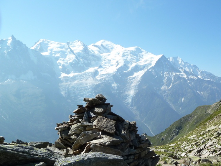 France Alps Mt Blanc Area, Tour of Mt Blanc , Mt Blanc From Col de Brevent, Walkopedia