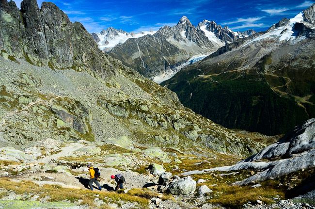 France Alps Mt Blanc Area, Tour of Mt Blanc , Aiguilles Rouges, Walkopedia