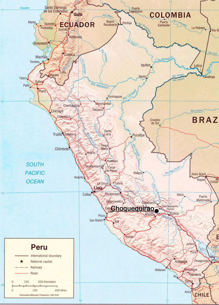 Inca Path to Choquequirao: 