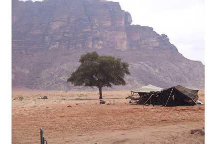 Wadi Rum: Wadi Rum - Bedouin Camp - © By Flickr user rpoll
