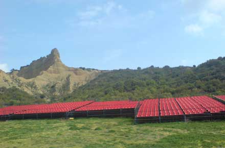 Turkey Marmara, Gallipoli Peninsula, Galipolli - Seats set out for ANZAC day, Walkopedia