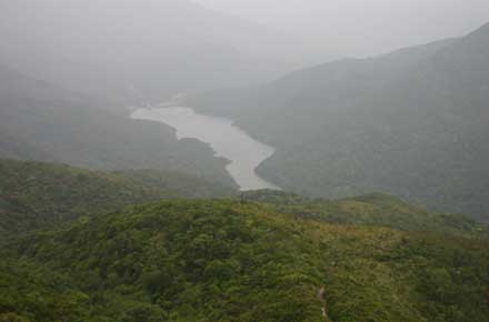 China Hong Kong, Over and Around Mt Violet, Upper Tai Tam reservoir, Walkopedia