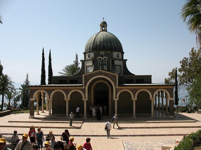 Israel, Jesus Trail, Jesus Trail - Catholic chapel on Mount Beatitudes, Walkopedia