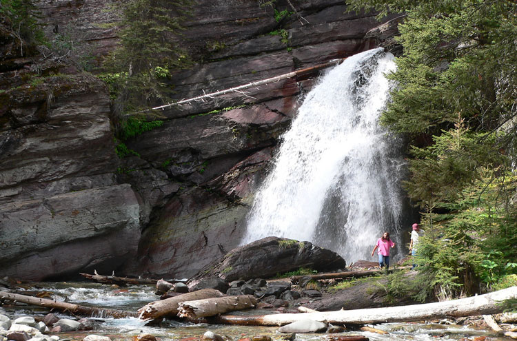 USA Western: Glacier NP, Glacier National Park, Baring Falls Glacier National Park - © From Flickr user LeeCoursey, Walkopedia