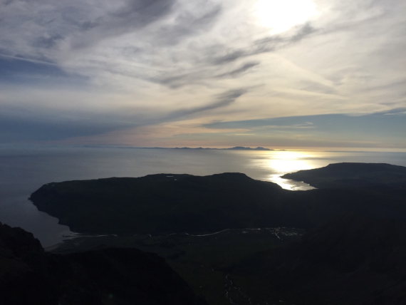 United Kingdom Scotland Isles Skye, Black Cuillin Ridge, Evening, looking west, Walkopedia