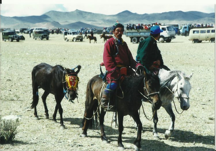 Mongolia, Altai Mountains, Altai Mts - Arriving at Nadaam, 1999, Walkopedia