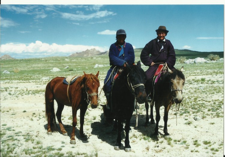 Mongolia, Altai Mountains, Altai Mts - Arriving at Nadaam, 1999, Walkopedia