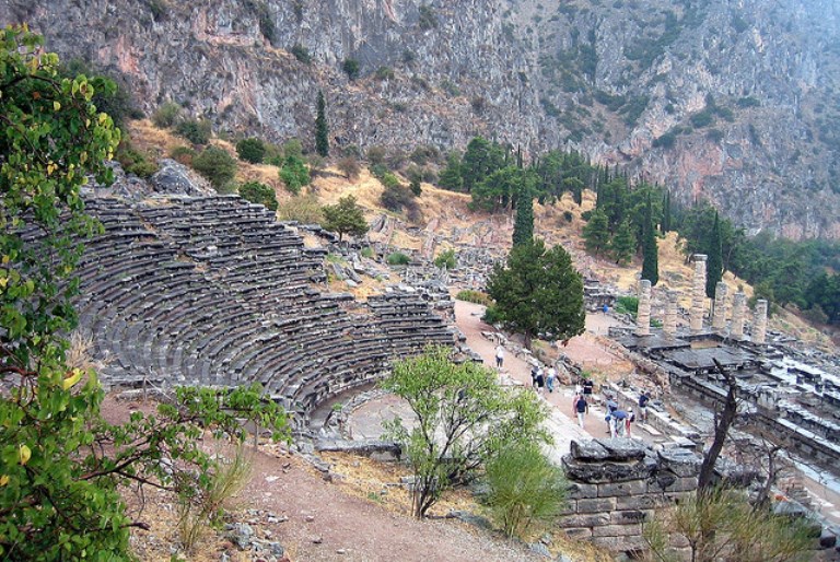 Greece, Mt Parnassus, delphi theatre, mt parnassus , Walkopedia