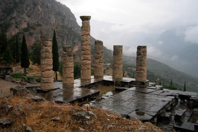 Greece, Mt Parnassus, temple of apollo, delphi, mt parnassus , Walkopedia