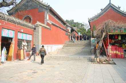 Shops at the start - ©William Mackesy... Tai Shan: Shops at the start - ©William Mackesy...