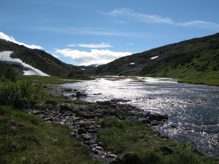 USA Alaska/Yukon, Chilkoot Trail, Scenery at Happy Camp, Walkopedia