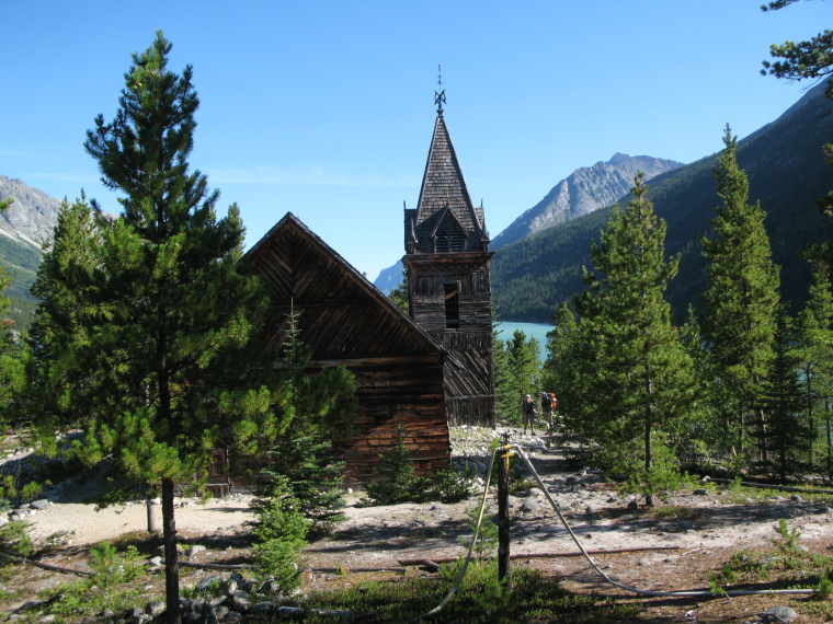 USA Alaska/Yukon, Chilkoot Trail, Church at Bennet, Walkopedia