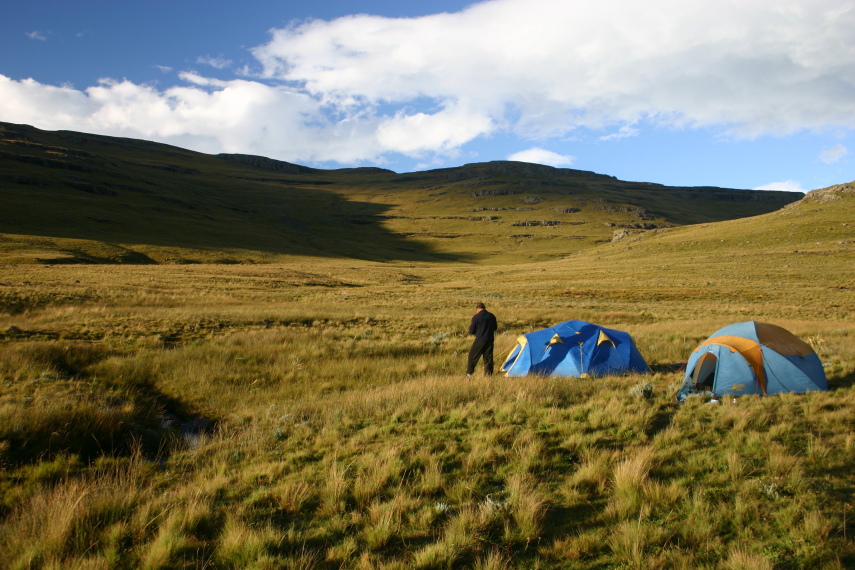 South Africa Drakensberg, North Drakensberg Traverse, camping night 2, Walkopedia