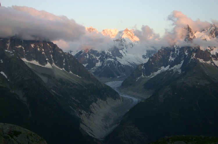 Mont Blanc Area: Mont Blanc Area - Mer de Glace From Lac Blanc - © William Mackesy
