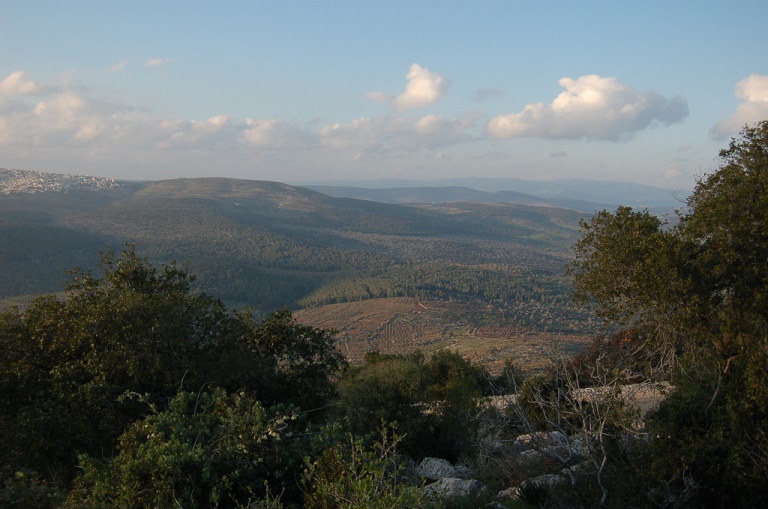 Israel, Israel National Trail, A view from Mount Tabor , Walkopedia