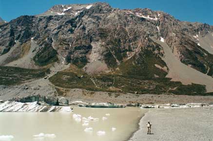 New Zealand South Island Mount Cook Area, Iceberg/Hooker Glacier Lake, Iceberg Lake - , Walkopedia