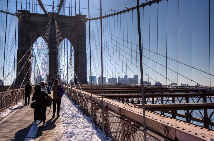 USA North-east, Brooklyn Bridge, New York, The Brooklyn Bridge, Walkopedia