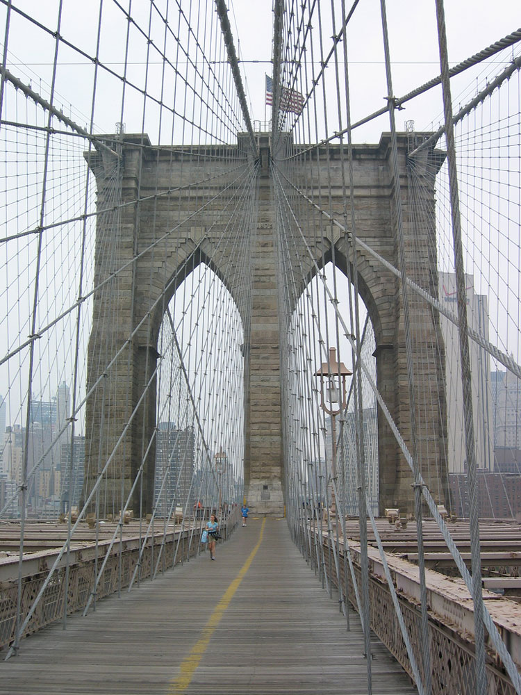 USA North-east, Brooklyn Bridge, New York, Brooklyn Bridge, Walkopedia