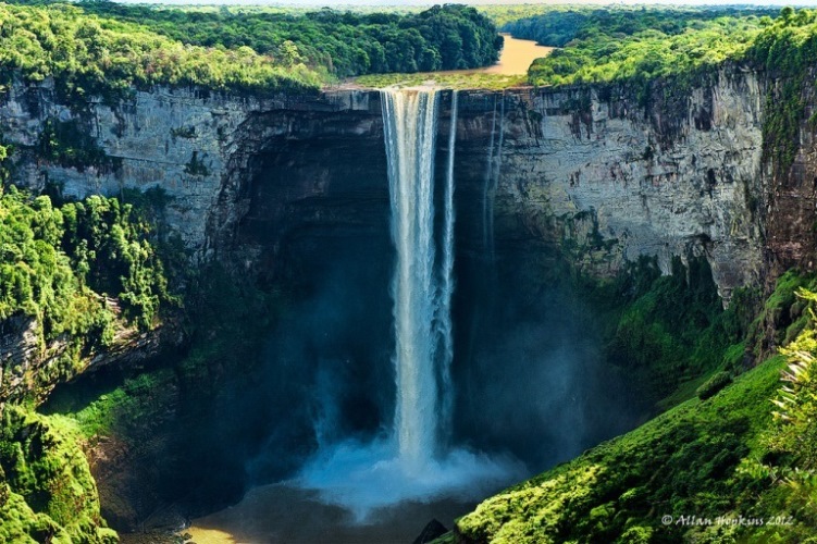 Guyana, Kaieteur Falls, Kaieteur Falls from Potaro Canyon, Walkopedia