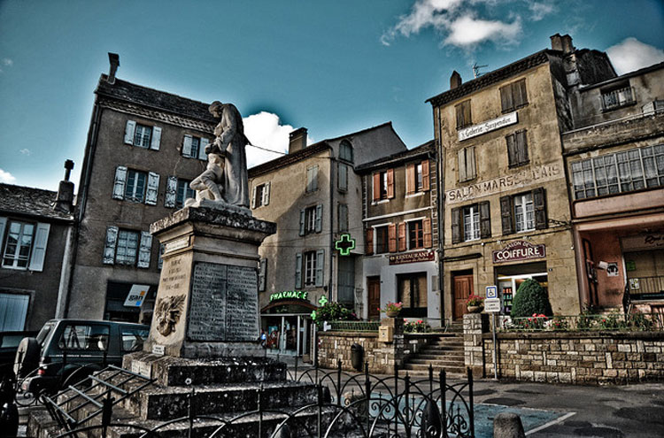 France Massif Central, Robert Louis Stevenson Trail, Florac, centre ville, Walkopedia