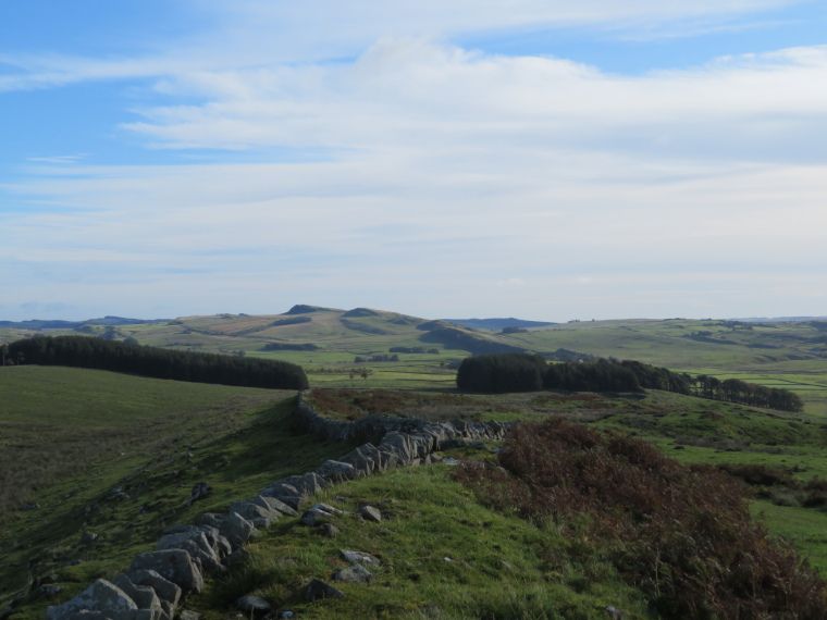 United Kingdom England Hadrian's Wall, Hadrian's Wall Path, Looking east fm west of Great Chesters fort, Walkopedia