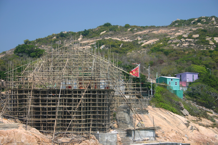 China Hong Kong, Po Toi, Bamboo Stage for Tin Hau festival, Walkopedia