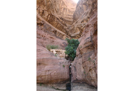 Jordan Wadi Rum, Barrah Canyon, Barrah Canyon - Nabatean Dam, Walkopedia