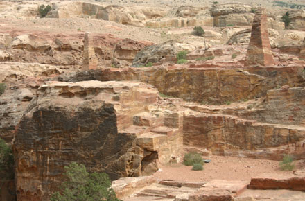 Jordan Petra, The High Place, The High Place - Those obelisks, Walkopedia