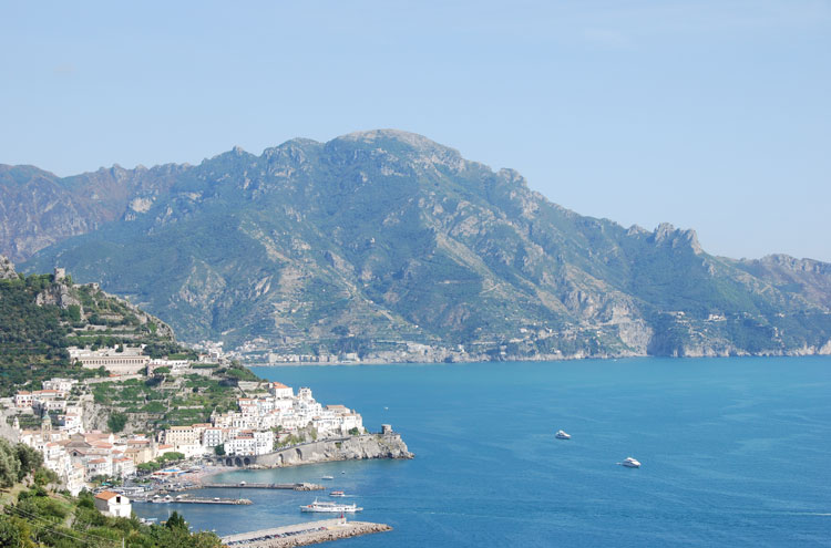 Italy Amalfi Coast, Pastena-Lone Circuit, View of Amalfi From Lone, Walkopedia