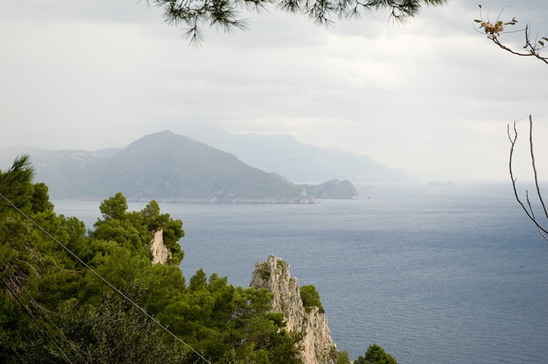 Italy Amalfi Coast, Sorrento Peninsula, view of Sorrento Peninsula from Capri , Walkopedia