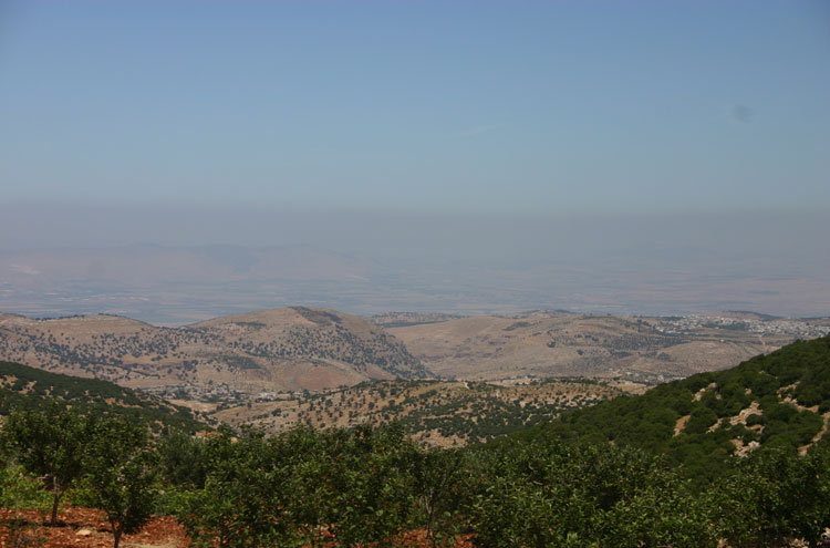 © Toward the Jordan valley - by William Mackesy Ajloun Woodland Reserve: © Toward the Jordan valley - by William Mackesy