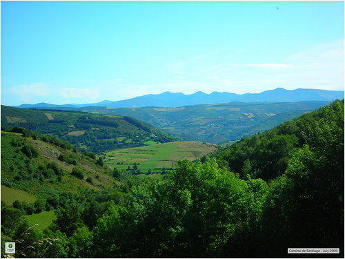 Spain NW The Camino, Camino de Santiago, Galician Mountains in the Distance, Camino Frances, Walkopedia