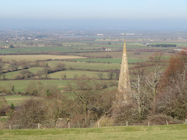 United Kingdom England Cotswolds, Cotswold Way, Saintbury church, Walkopedia