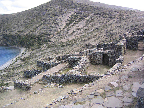 Bolivia Lake Titicaca, Isla del Sol, Temple of the Sun, Isla del Sol, Walkopedia