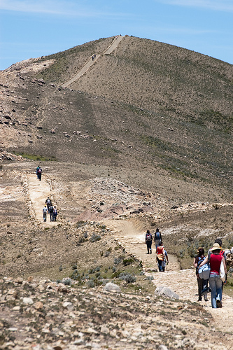 Bolivia Lake Titicaca, Isla del Sol, The Path, Isla del Sol, Walkopedia