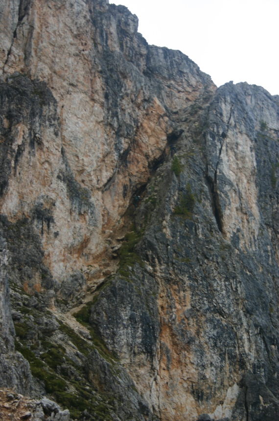 Italy Dolomites, Alta Via 1, Second Nuvolau via ferrata stretch, Walkopedia