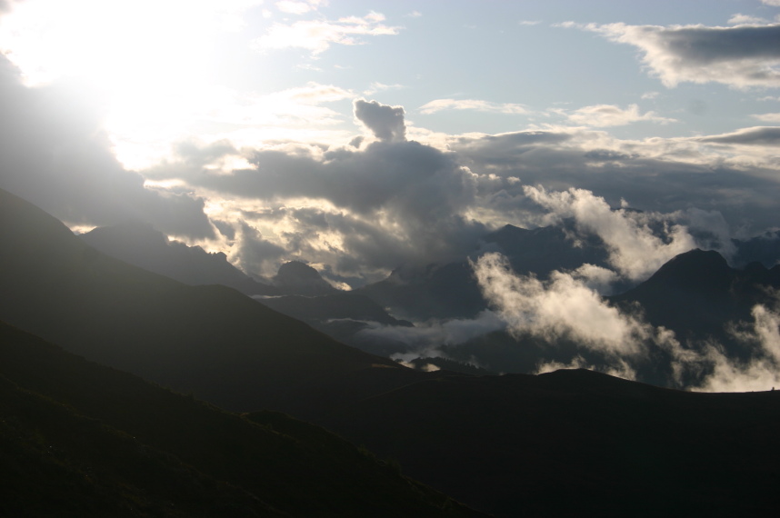 Italy Dolomites, Alta Via 1, Sunset from Paso Giau2, Walkopedia