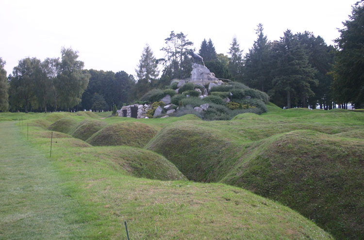 First World War Battlefields
Old trenches, Newfoundland Memorial - © William Mackesy