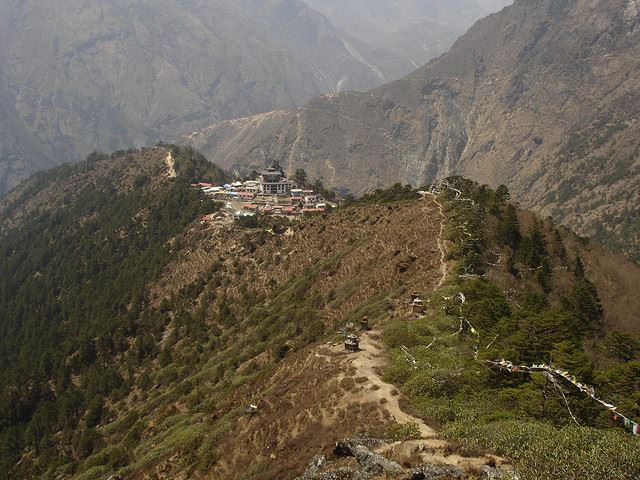 Mt Everest Base Camp: Everest Base Camp, Nepal - Tengboche from the trek - © Flickr user auldhippo