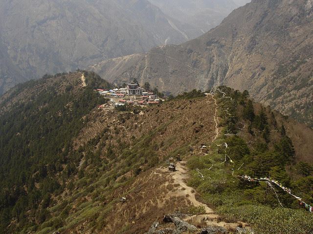 Nepal Everest Region, Mt Everest Base Camp, Everest Base Camp, Nepal - Tengboche from the trek, Walkopedia