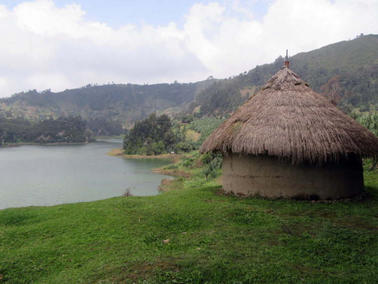 Ethiopia Central, Wonchi Crater Lake , Round house, Walkopedia