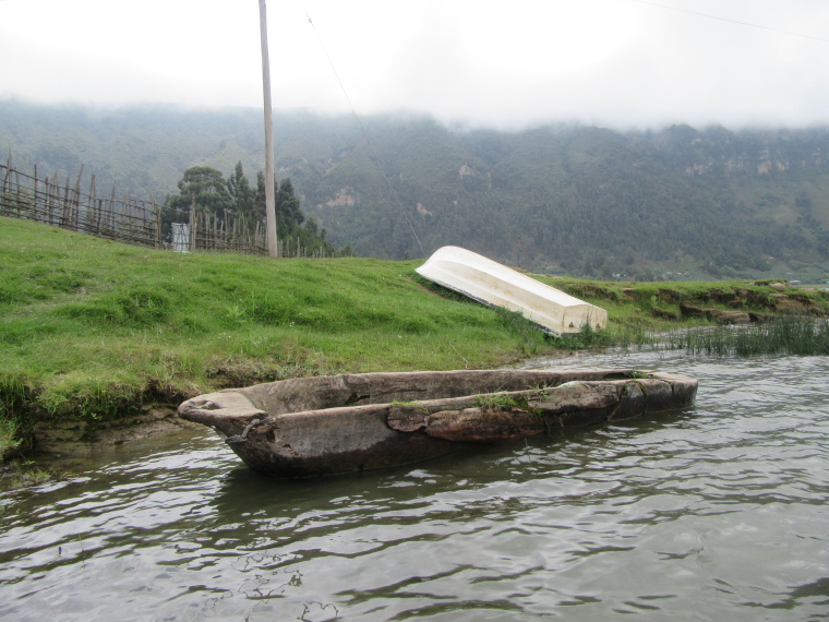 Ethiopia Central, Wonchi Crater Lake , Dugout canoe used by local people, Walkopedia
