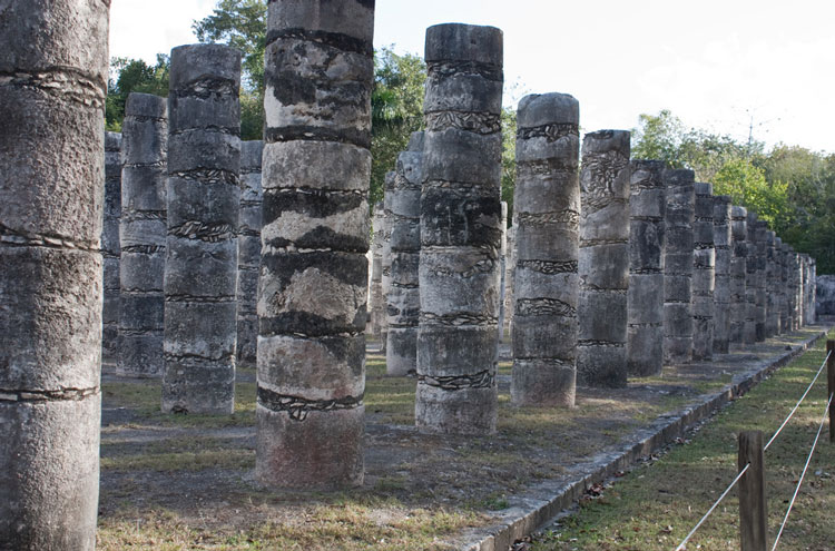 Mexico Yucatan Peninsula, Chichen Itza, Group of a Thousand Columns, Walkopedia