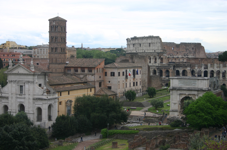 Across Forum to the Colosseum - ©William Mackesy Rome: Across Forum to the Colosseum - ©William Mackesy