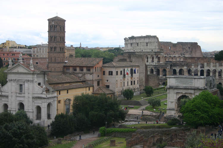 Italy Rome, Rome, Across Forum to the Colosseum, Walkopedia