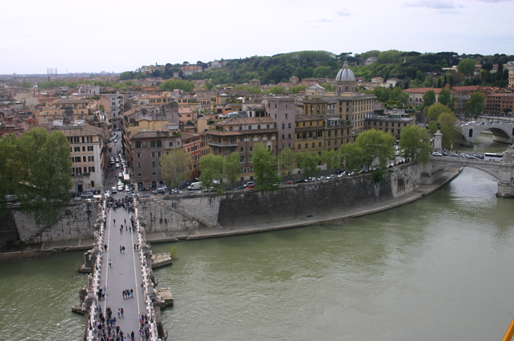 Italy Rome, Rome, From Castel St Angelo, Walkopedia