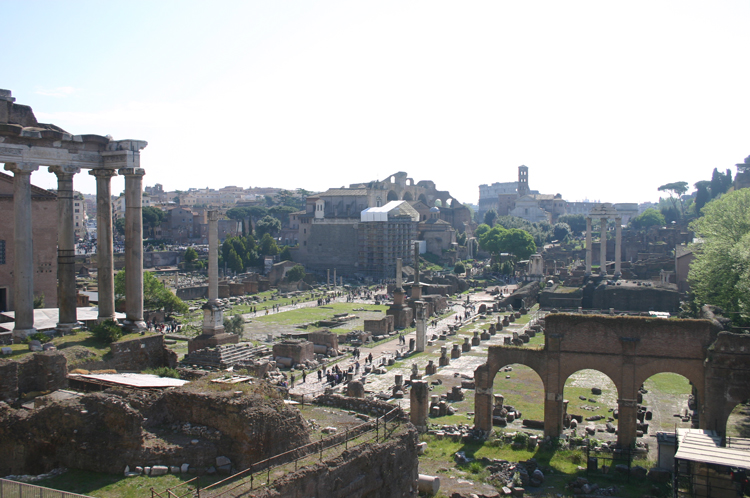 Italy Rome, Rome, Forum From steps to Capitol, Walkopedia