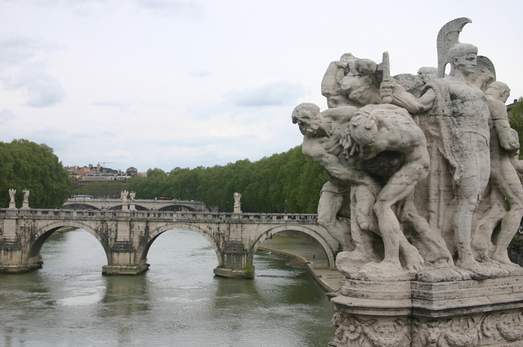 Italy Rome, Rome, Up to Ponte San Angelo, Walkopedia