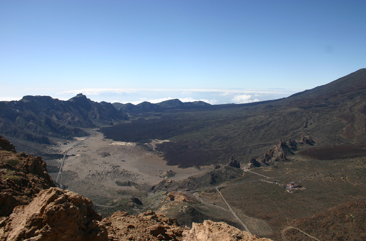 Spain Canary Islands: Tenerife, Las Canadas and El Tiede, Across Las Canadas From Guajara, Walkopedia