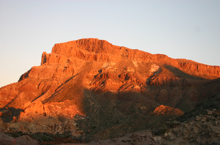 Guajara at sunset From Las Canadas - ©William Mackesy... Las Canadas and El Tiede: Guajara at sunset From Las Canadas - ©William Mackesy...